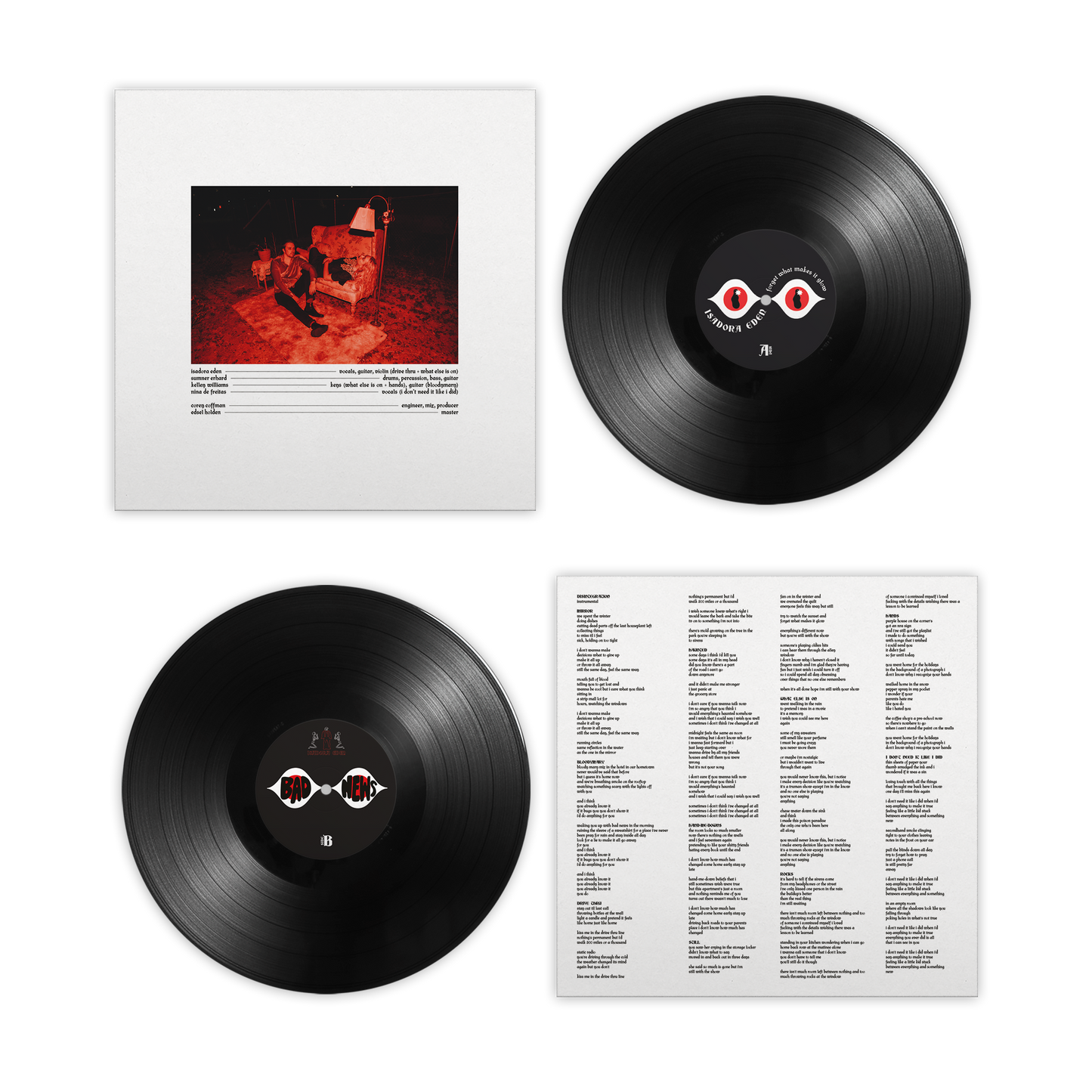 'forget what makes it glow' 12" vinyl
